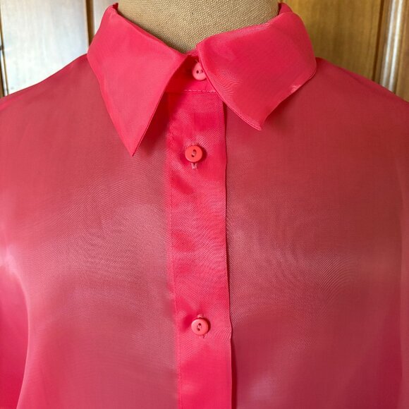 Selezza London Shirt. Size M. Red. NWOT. - Picture 6 of 8